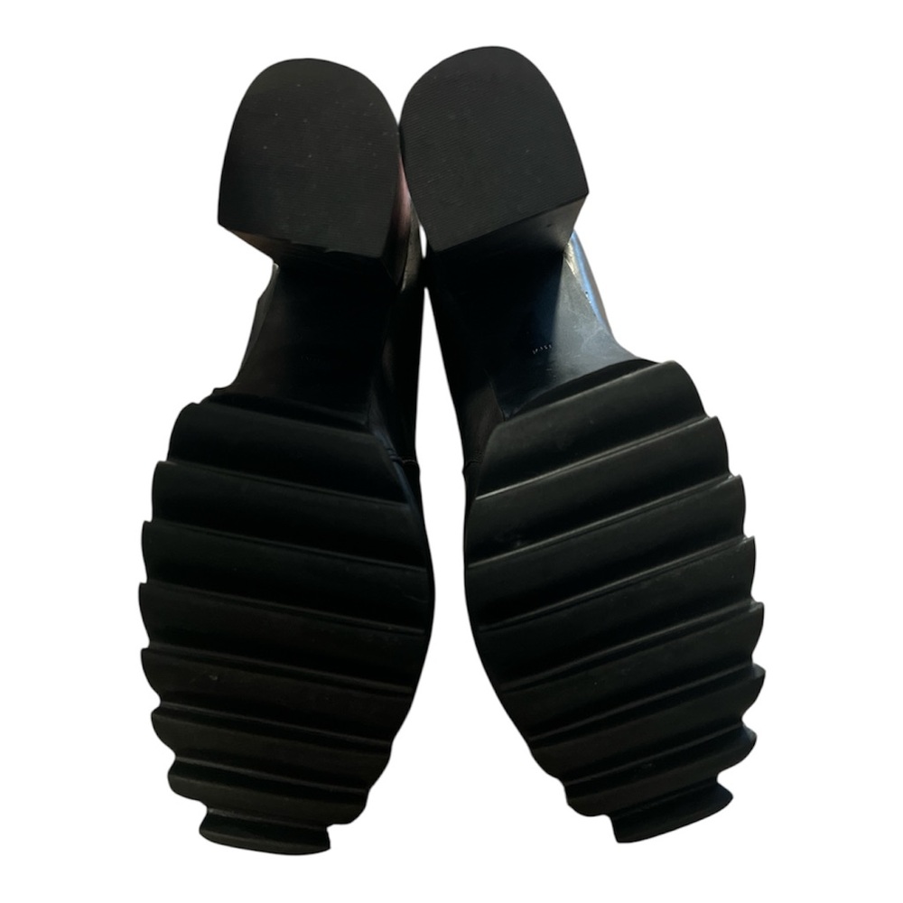 Dolls Kill iconic current mood Black Heeled NOLA Boot Platforms - Picture 6 of 6